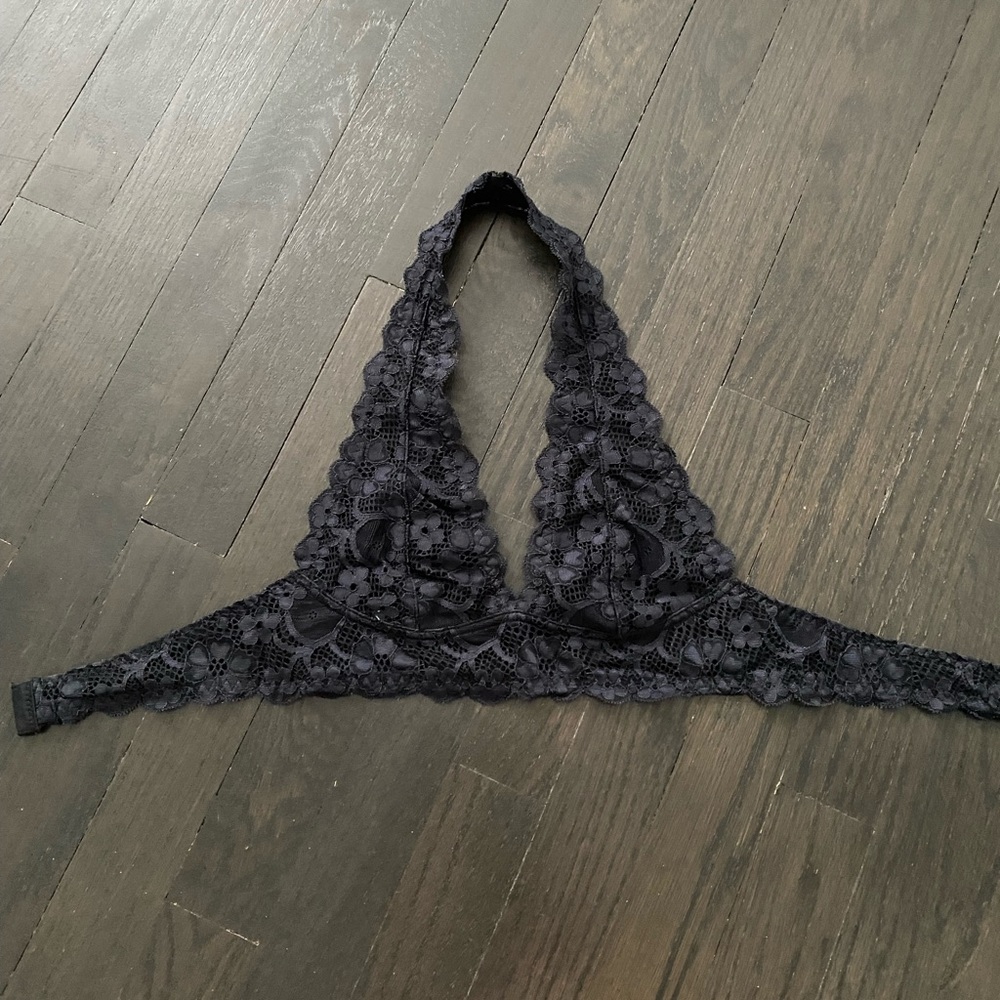 XS Free People Intimates Black Lace Bralette